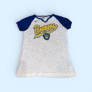 Girls Brewers T Shirt (Large 14)
